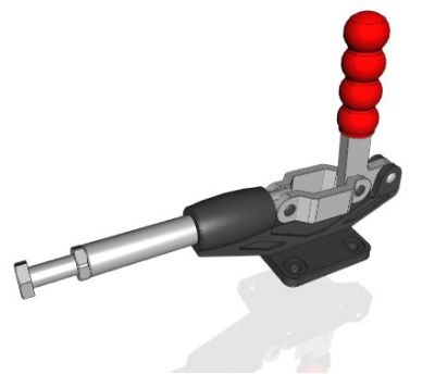 Clamp-Push & Pull Type-Flange Base-Stroke 60mm Straight Handle solidworks file