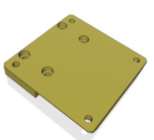 Adaptor Plates for Horizontal-Axis Rotating Modules Autocad 3d file