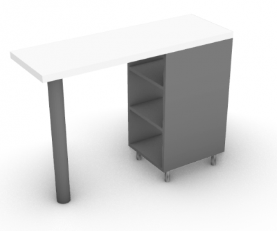 Bistro Bar table designed with a modern look 3d model .3dm format