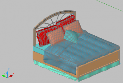 3d Bed DWG Free