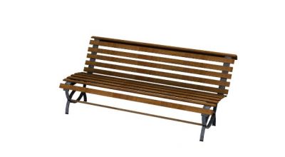 Wooden design bench for sitting outdoor 3d model .3dm format