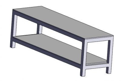 Bench in 3d