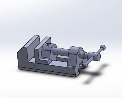 Bench Vice Solidworks Assembly