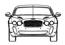 Bentley car elevation.dwg drawing 