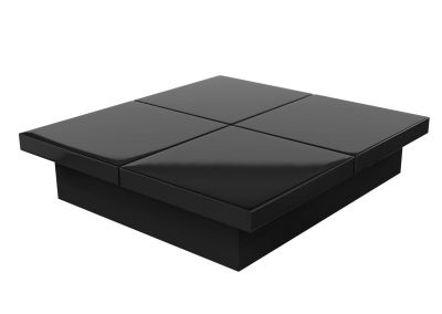 Mesa de café preto para armazenamento modelo 3DS Max