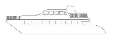 Boat elevation,dwg drawing