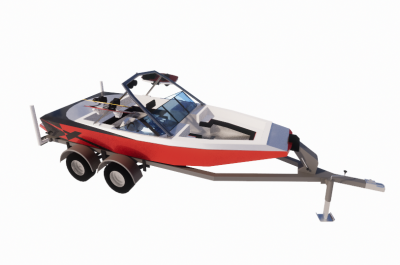 Boat and Trailer revit family