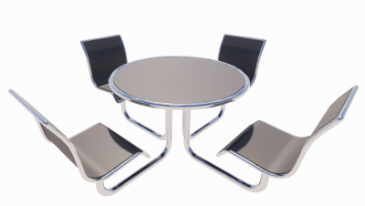 Carousel Table and Seating revit family