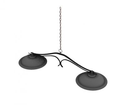 wall hanging aesthetic design chandelier 3d model .3d format