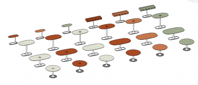 Coffee table collection revit family