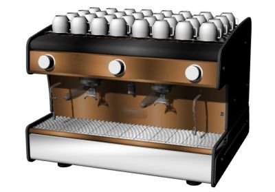 large sized modern coffee machine 3d model .3dm format
