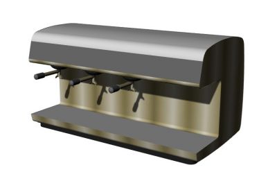 coffee machine simple design 3d model .3dm format
