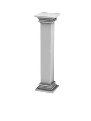 small sized modern designed column 3d model .3dm format