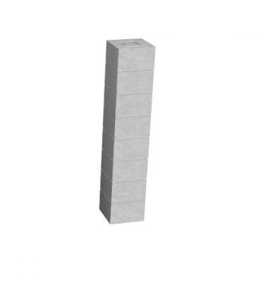 Simple rectangular column design 3d model 3.dm format