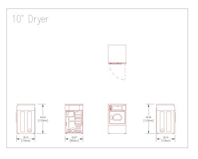 Commercial Laundry 10 Degree Dryer