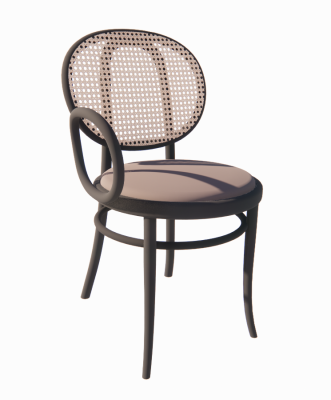 Rattan armchair with 1 arm hand revit family