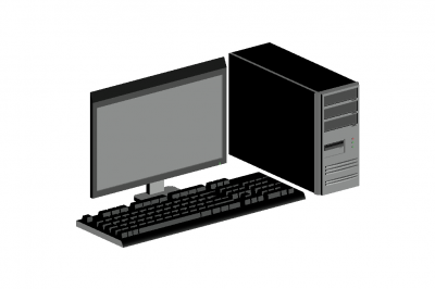 large sized computer 3d model .dwg format