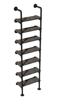 wall mounted designed construction ladder 3d model .3dm format