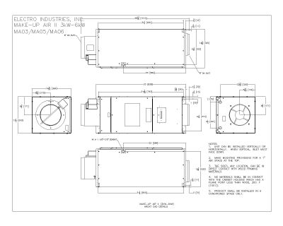 Convection Heating Make-up Air CAD Details-2