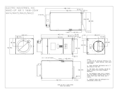 Convection Heating Make-up Air CAD Details-4