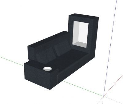 Modern designed courtyard sofa design 3d model .skp format