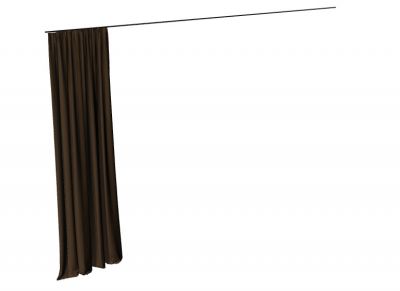 Single sided curtain design 3d model .3d format