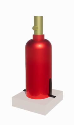 Cylinder_And_Valve_Assembly-FM200-Kidde_Fire_Systems-Low_Capacity-Fire_Suppression revit family