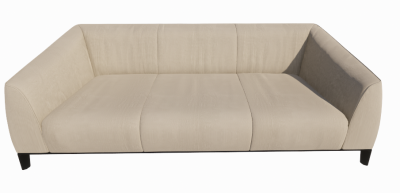 Long fabric sofa revit family