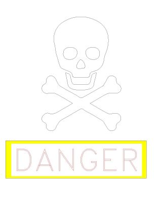 Danger Signs/Symbol free Autocad download