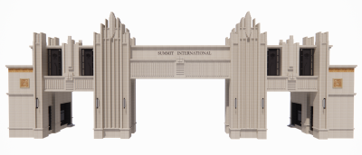 Submit international gate sketchup model