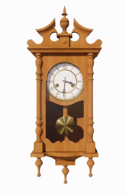  Floor wooden clock revit family