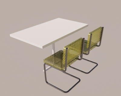 dining table with 2 seats revit family