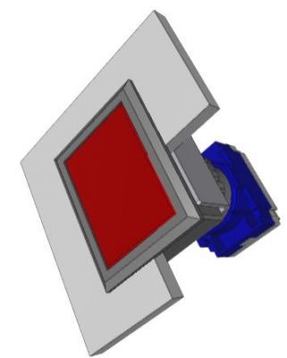 Red Indicator actuator rectangular Autocad 2010 3d file