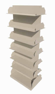 Shelves can be stacked revit family