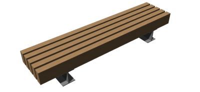 modern design wooden garden bench 3d model .3dm format