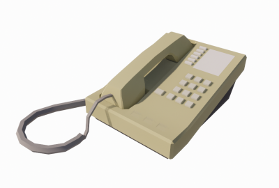 Generic Telephone with answering machine revit family
