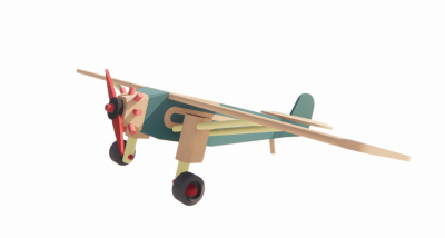 Vintage Toy Airplane revit family