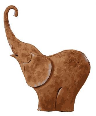 happy elephant dwg drawing