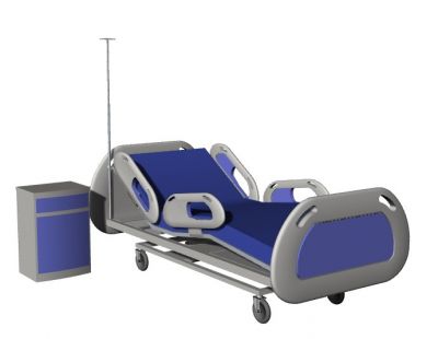 very modernized hospital bed 3d model .3dm format