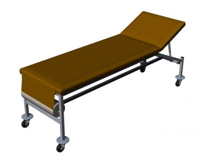 Modern fully mechanized hospital bed 3d model .3dm format