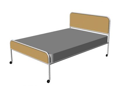 hospital bed designed with comfort 3d model .3dm format