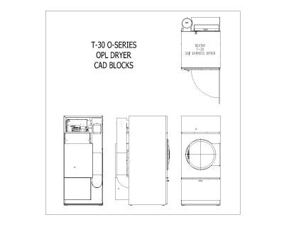 Industrial O-Series Dryer Installation Dimensions-1