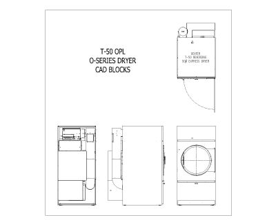 Industrial O-Series Dryer Installation Dimensions-2