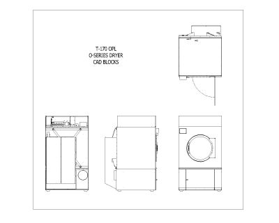 Industrial O-Series Dryer Installation Dimensions-4