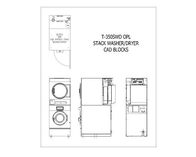 Industrial Washer Or Dryer Mounting Dimensions-1
