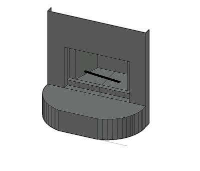 large simple design ingle 3d model .dwg format