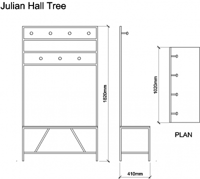 AutoCAD download Jullian Hall Tree DWG Drawing