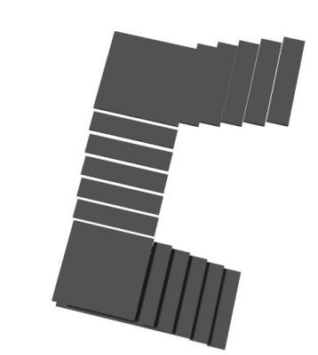 modern simple designed tree house ladder 3d model .3dm format