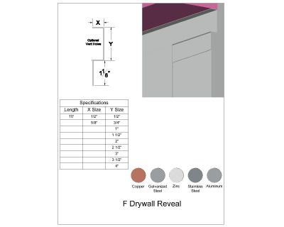 Lath- F Drywall Reveal
