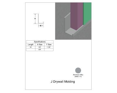 Lath- J Drywall Molding